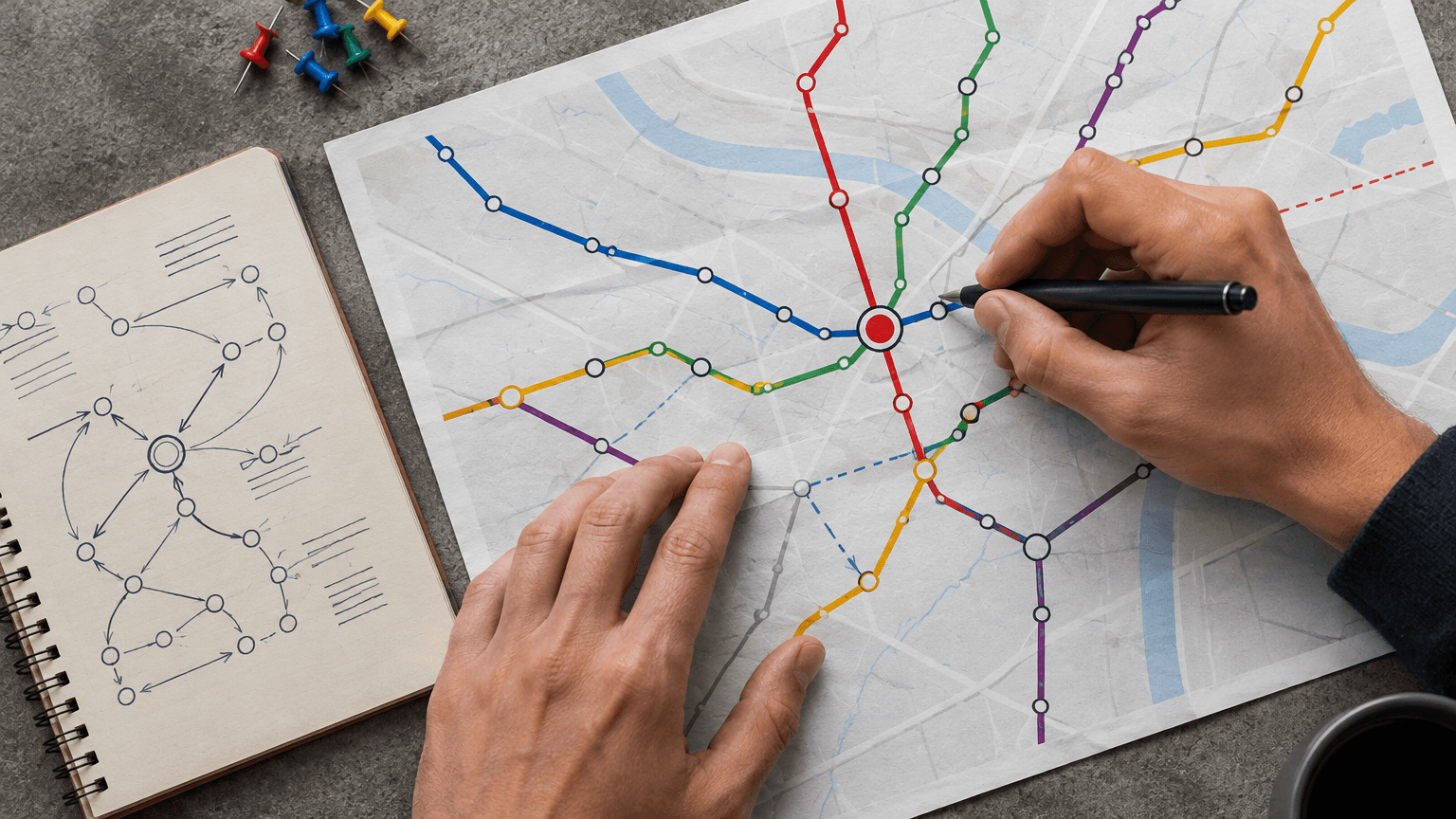 Połącz analitykę zachowań z mapą istniejących linków